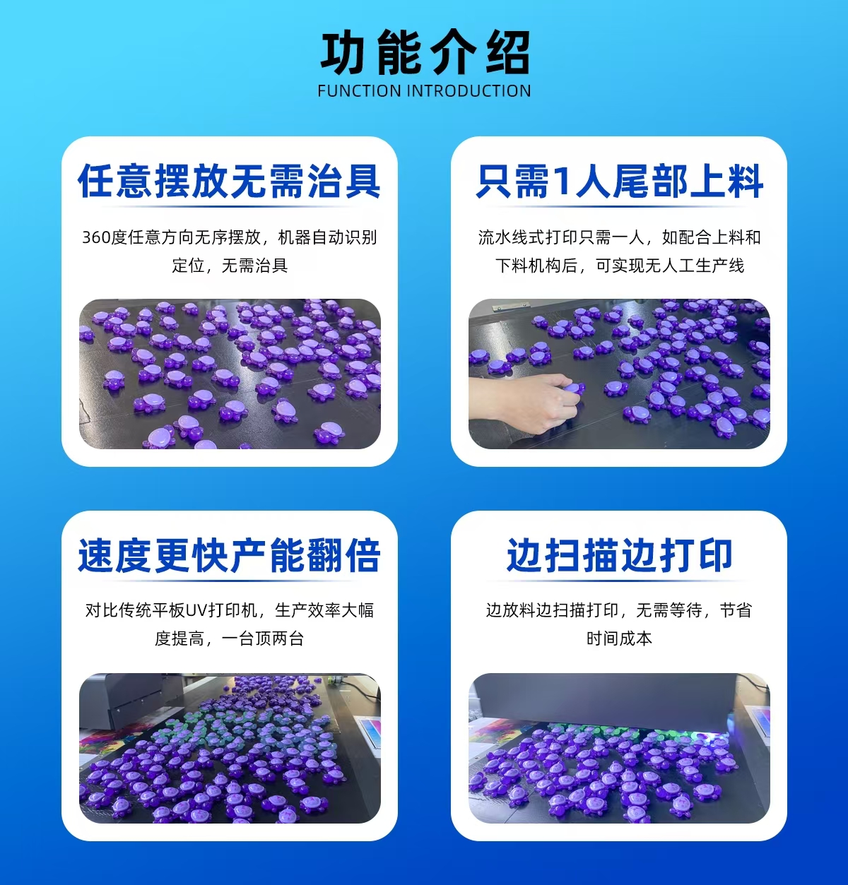 導帶視覺流水線UV打印機功能介紹